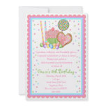 Cupcake and Candy  Birthday invitations