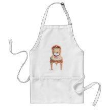 Cupcake and Chair Vintage Style Apron