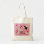 Cupcake and Labrador Fairies Painting Tote Bags