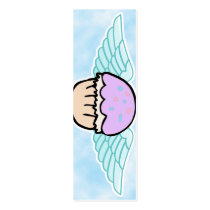 cupcake angel no text bookmark business cards