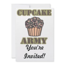 Cupcake Army Invitations