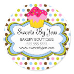 Cupcake Bakery Cloud Stickers