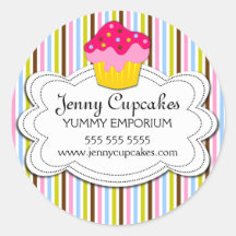 Cupcake Bakery Stickers