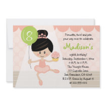Cupcake Ballerina Birthday Asian Dark Hair