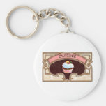 Cupcake Banner Victorian Style Key Chains