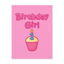 Cupcake Birthday Girl 1 Postcards