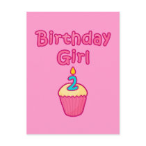Cupcake Birthday Girl 2 Postcard