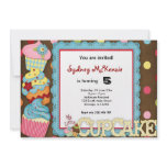 Cupcake Birthday invitations