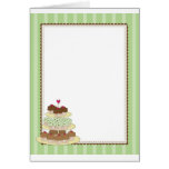 Cupcake Border Yellow cards