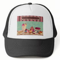 Cupcake Cake Party Sign Banner Hat