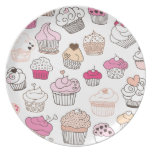 Cupcake candy birthday party serving plate