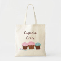 Cupcake Crazy Tote Bags