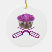 Cupcake & Crossbeaters Christmas Ornaments
