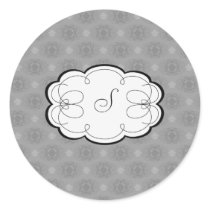 Cupcake Damask Set (Black And White)