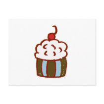 Cupcake Dessert Postcards