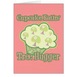 Cupcake Eating Tree Hugger cards
