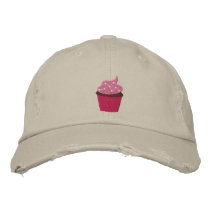 Cupcake Embroidered Baseball Cap
