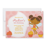 Cupcake Fairy  Birthday Party Invitation