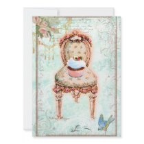 Cupcake French Victorian Invitation