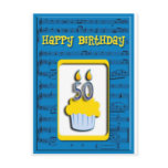 Cupcake Happy Birthday 50th Postcards