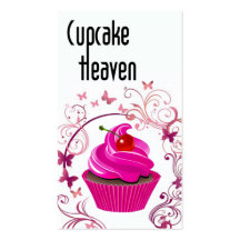 "Cupcake Heaven" - Confections Desserts Pastries Business Card Template
