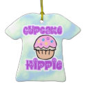 Cupcake Hippie ornaments