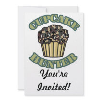 Cupcake Hunter Custom Invites
