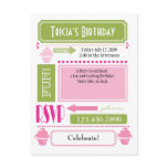 Cupcake Invite Post Card