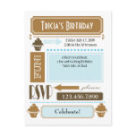Cupcake Invite Post Card