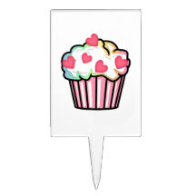 Cupcake Love Cake Topper