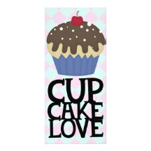cupcake love custom rack card