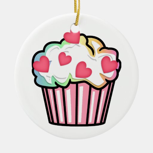 Cupcake Love Ornament