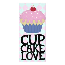 cupcake love rack card design