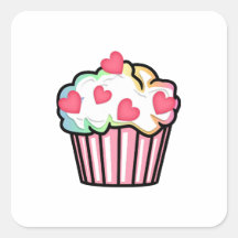 Cupcake Love Sticker