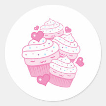 cupcake love stickers