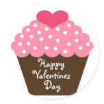 Cupcake Love Valentine Sticker