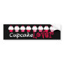 "Cupcake Lover" Bumper Sticker