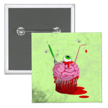 Cupcake Of The Dead Button