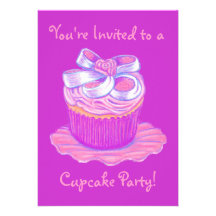 Cupcake Party ~ Invitations ~ Personalise