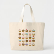 cupcake pattern bags