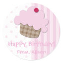 Cupcake Personalised Sticker