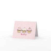 Cupcake Photo Thank You Card