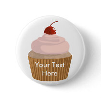 Cupcake-Pink and Brown