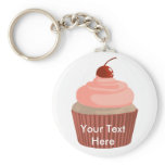 Cupcake-Pink and Red keychains