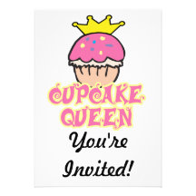 Cupcake Queen Invites