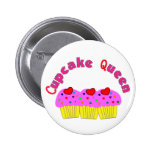 "Cupcake Queen"  T-Shirts and Gifts Pinback Buttons