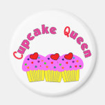 "Cupcake Queen"  T-Shirts and Gifts Refrigerator Magnets