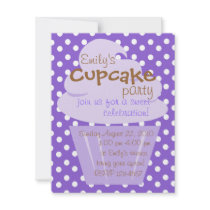 Cupcake Shaping Up Nicely Invitations