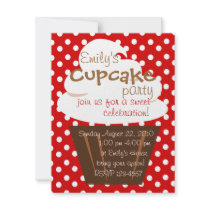 Cupcake Shaping Up Nicely Personalized Announcements