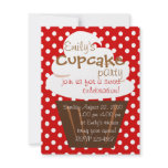Cupcake Shaping Up Nicely invitations